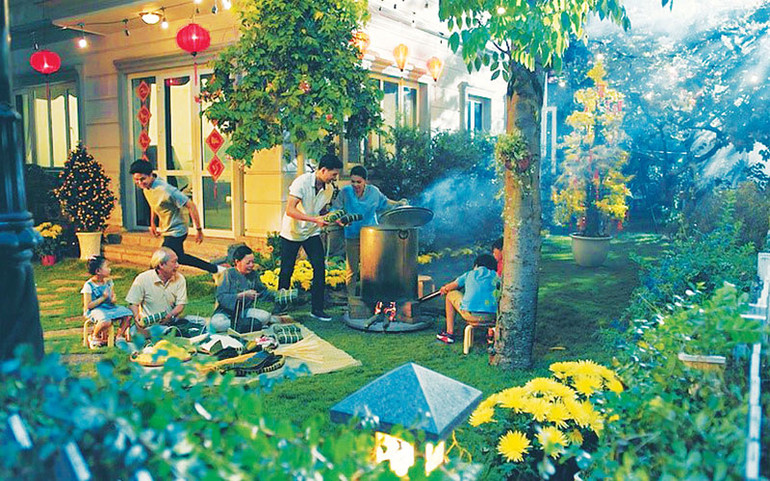 Chỉ có gia đình mới đem lại những đặc quyền ngọt ngào mang tên tình thân ngày Tết (ảnh sưu tầm).