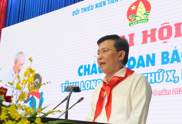 Phó Bí thư Thường trực Tỉnh ủy Nguyễn Thanh Hải phát biểu.