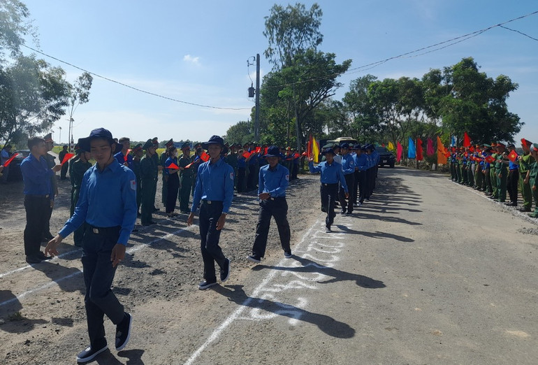 Lực lượng cán bộ chiến sĩ Đội K73 lên đường thực hiện nhiệm vụ tìm kiếm, quy tập hài cốt liệt sĩ tại Campuchia.