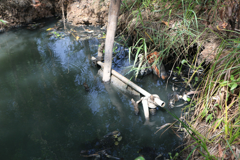 Nước thải từ Nhà máy sản xuất phân bón hữu có chứa thông số môi trường vượt quy chuẩn kỹ thuật về chất thải từ 10 lần trở.