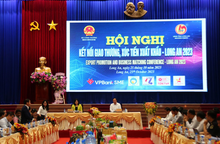 Quang cảnh hội nghị kết nối giao thương, xúc tiến xuất khẩu.