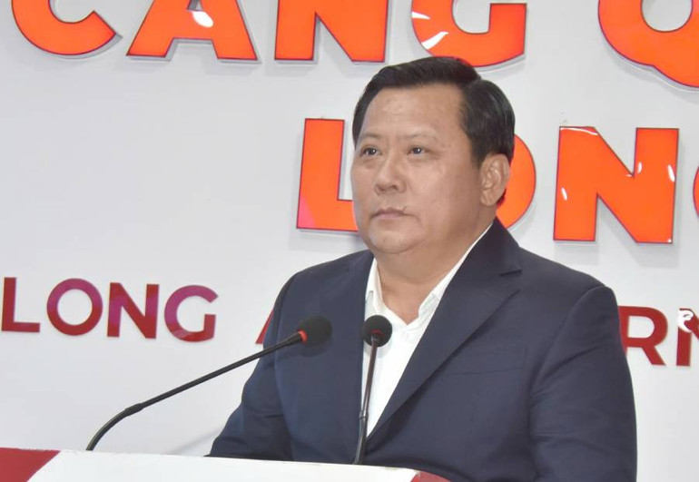 Lãnh đạo tỉnh Long An phát biểu tại lễ ký kết.