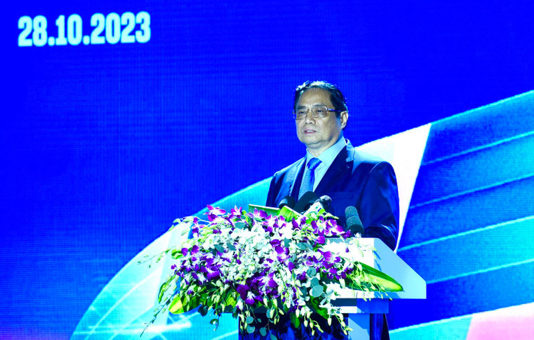 Thủ tướng Phạm Minh Chính phát biểu tại sự kiện.