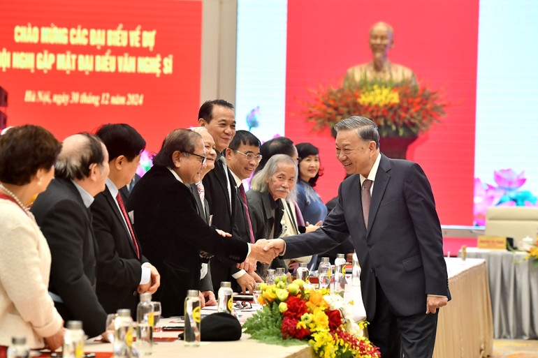 Tổng Bí thư Tô Lâm và các đại biểu dự hội nghị. Ảnh: Đăng Khoa