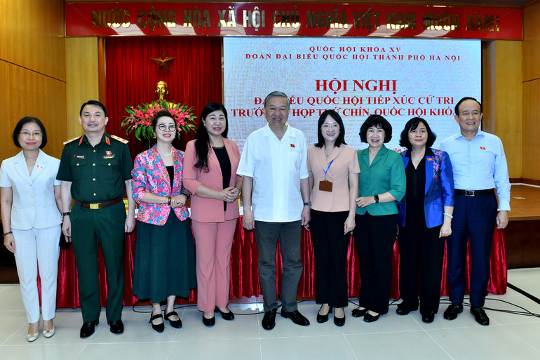 Tổng Bí thư Tô Lâm và các đại biểu dự hội nghị. (Ảnh: ĐĂNG KHOA)