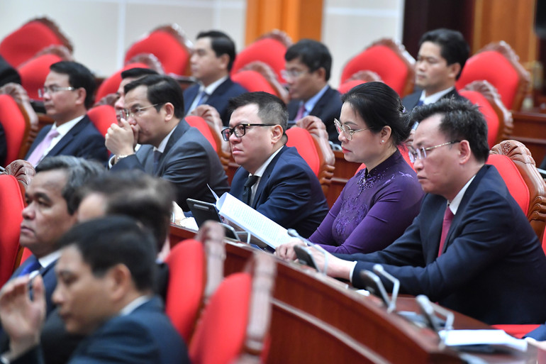 Các đại biểu tham dự phiên bế mạc Hội nghị. (Ảnh: ĐĂNG KHOA) Các đại biểu tham dự phiên bế mạc Hội nghị. (Ảnh: ĐĂNG KHOA)