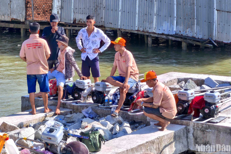 Phương tiện tham gia thi đấu là vỏ lãi composite có gắn động cơ xăng khá phổ biến tại vùng đồng bằng sông Cửu Long.