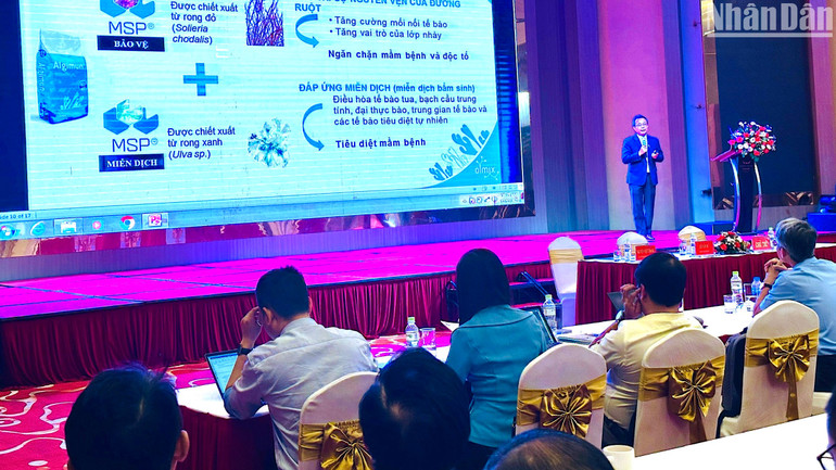 Chia sẻ của chuyên gia tại hội thảo liên quan đến giải pháp công nghệ giúp giảm giá thành trong nuôi tôm thâm canh. Chia sẻ của chuyên gia tại hội thảo liên quan đến giải pháp công nghệ giúp giảm giá thành trong nuôi tôm thâm canh.