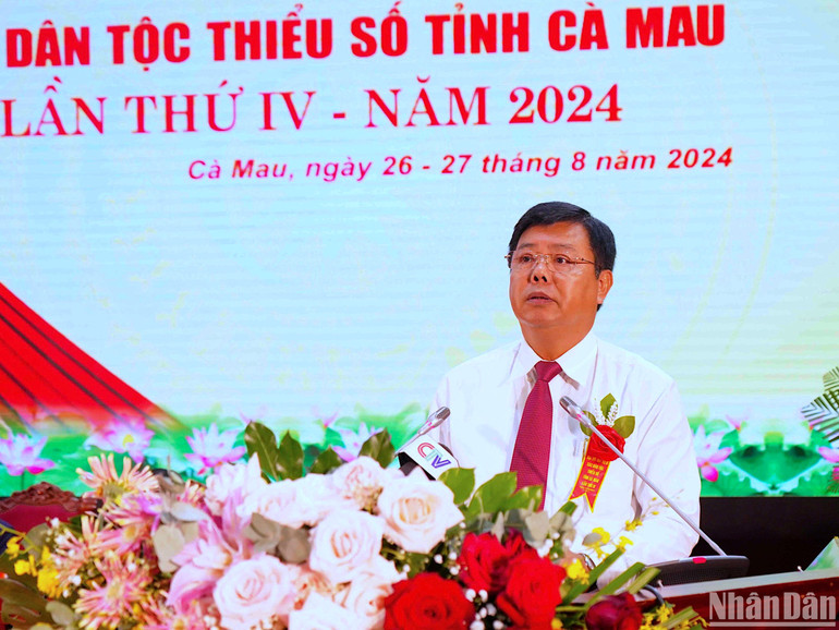 Bí thư Tỉnh ủy Cà Mau Nguyễn Tiến Hải khẳng định, thời gian qua, tỉnh Cà Mau thực hiện đồng bộ, hiệu quả các chính sách dân tộc.