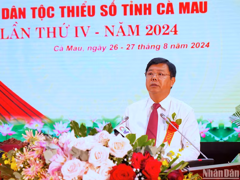 Bí thư Tỉnh ủy Cà Mau Nguyễn Tiến Hải khẳng định, thời gian qua, tỉnh Cà Mau thực hiện đồng bộ, hiệu quả các chính sách dân tộc.