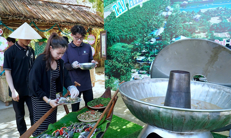 Trình diễn lẩu mắm lớn nhất Việt Nam tại Ngày hội "Hương rừng U Minh hạ".