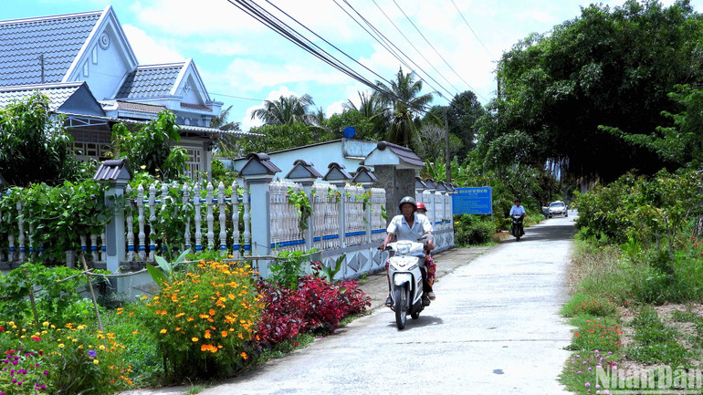Vùng quê xã Hồ Thị Kỷ (huyện Thới Bình, tỉnh Cà Mau) sạch, đẹp…, bảo đảm an toàn về an ninh trật tự