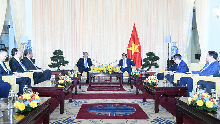 Quang cảnh buổi tiếp.