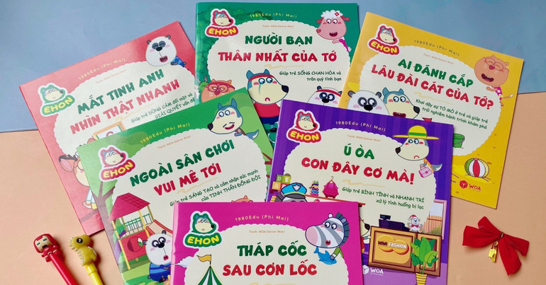 Bộ sách giáo dục “Wolfoo Ehon” và “Wolfoo khám phá” của Sconnect và 1980 Books phục vụ thiếu nhi dịp hè 2023.