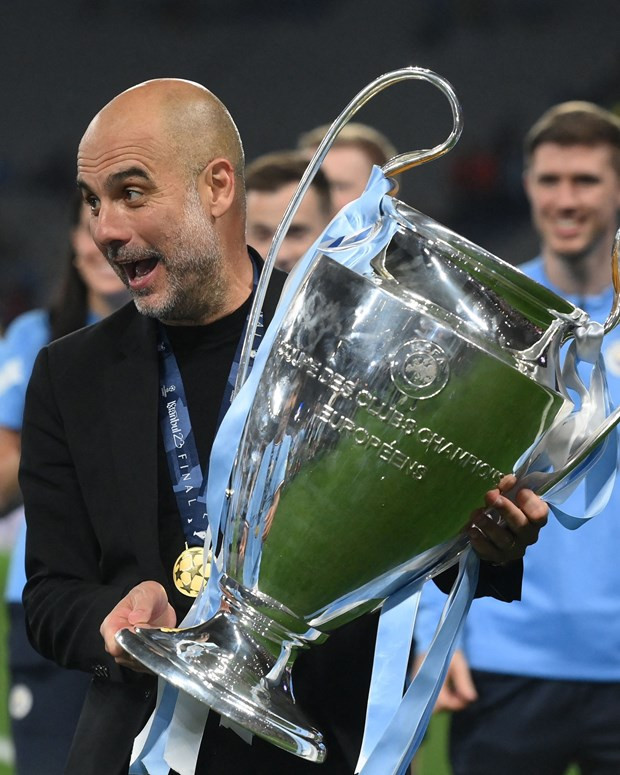 Pep lần thứ 3 vô địch Champions League. (Nguồn: UEFA)