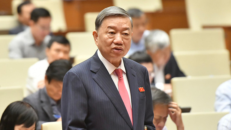 Bộ trưởng Công an Tô Lâm. (Ảnh: Đăng Khoa)