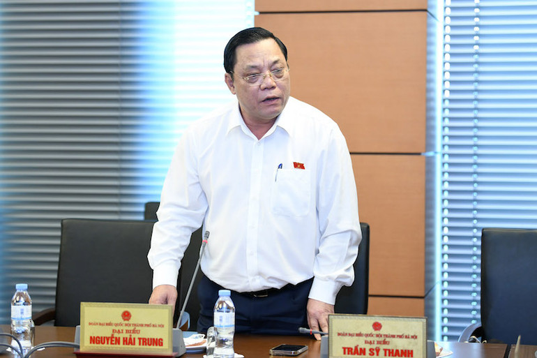 Đại biểu Nguyễn Hải Trung (đoàn Hà Nội). (Ảnh: Quốc hội)