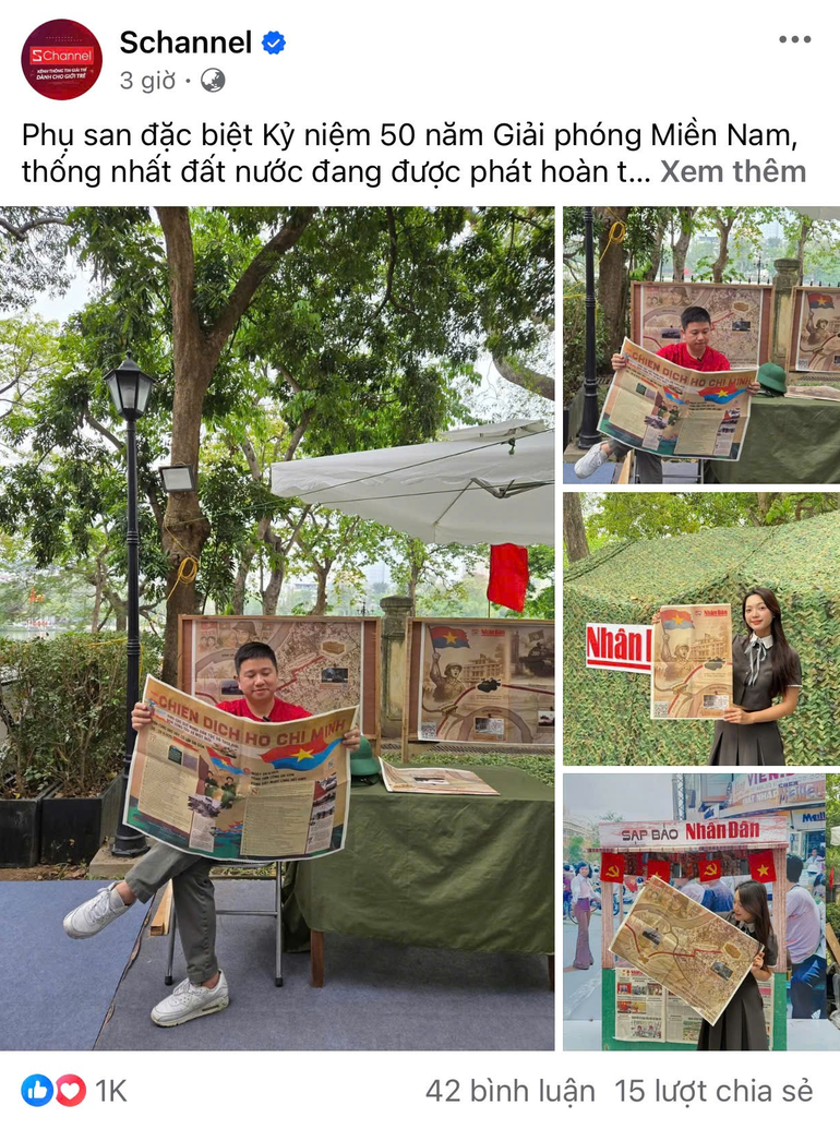 Bài đăng của Schannel về phụ san Báo Nhân Dân sau hơn ba giờ đăng tải. Bài đăng của Schannel về phụ san Báo Nhân Dân sau hơn ba giờ đăng tải.