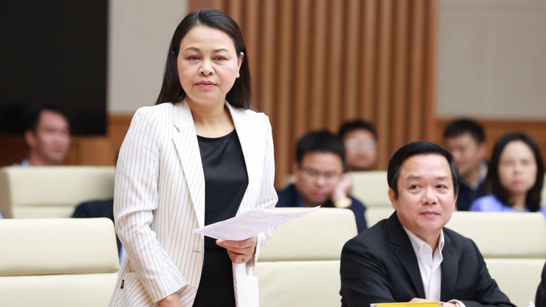 Bí thư Tỉnh ủy Ninh Bình Nguyễn Thị Thu Hà phát biểu.