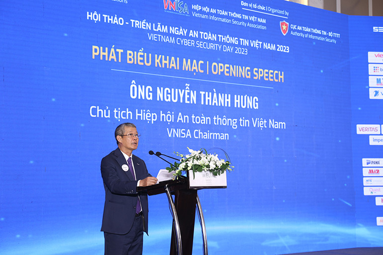 Chủ tịch Hiệp hội An toàn thông tin Việt Nam Nguyễn Thành Hưng. (Ảnh: Minh Sơn)