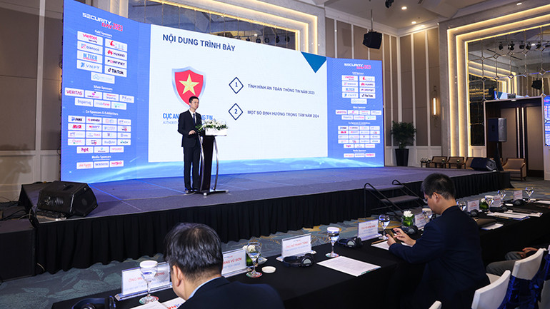 Phó Cục trưởng phụ trách Cục An toàn thông tin Trần Đăng Khoa. (Ảnh: Minh Sơn)