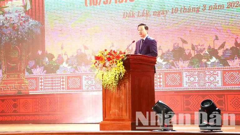 Phó Thủ tướng Trần Hồng Hà phát biểu tại lễ kỷ niệm.