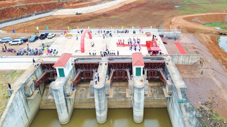 Công trình Hồ thuỷ lợi Ea Tam, thành phố Buôn Ma Thuột.