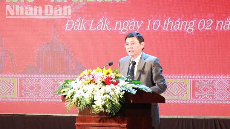 Phó Chủ tịch Thường trực Ủy ban nhân dân tỉnh Đắk Lắk Nguyễn Tuấn Hà phát biểu tại lễ phát động cuộc thi. Phó Chủ tịch Thường trực Ủy ban nhân dân tỉnh Đắk Lắk Nguyễn Tuấn Hà phát biểu tại lễ phát động cuộc thi.