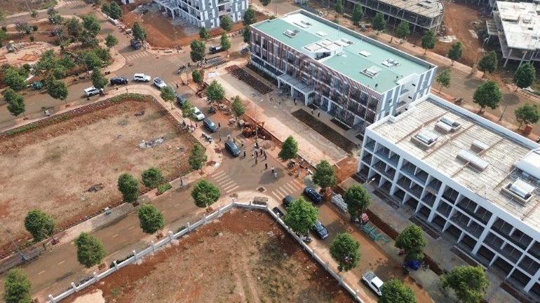 Các khối nhà ở xã hội tại Khu đô thị Ân Phú, thành phố Buôn Ma Thuột đã xây dựng xong.