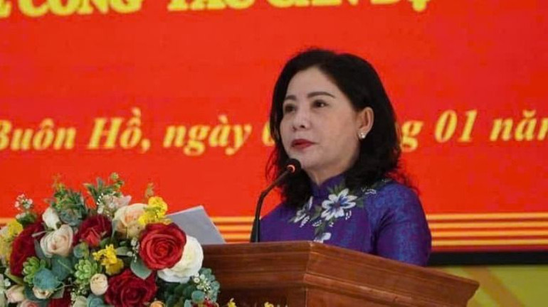 Đồng chí Nguyễn Thị Thu Nguyệt phát biểu tại hội nghị. Đồng chí Nguyễn Thị Thu Nguyệt phát biểu tại hội nghị.