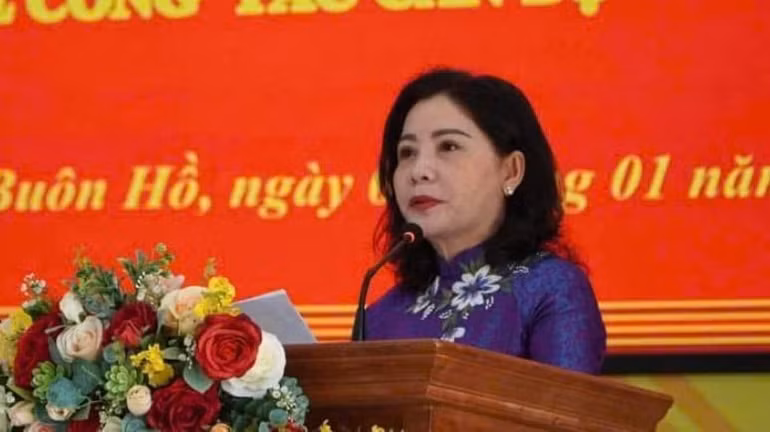 Đồng chí Nguyễn Thị Thu Nguyệt phát biểu tại hội nghị. Đồng chí Nguyễn Thị Thu Nguyệt phát biểu tại hội nghị.