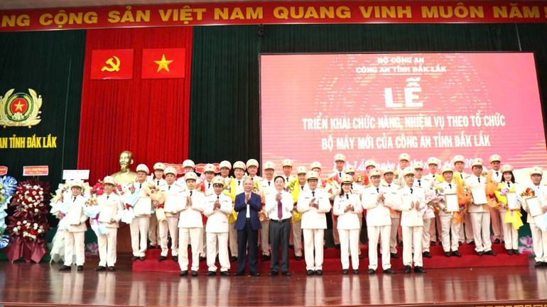 Công an tỉnh Đắk Lắk triển khai chức năng, nhiệm vụ theo tổ chức bộ máy mới.