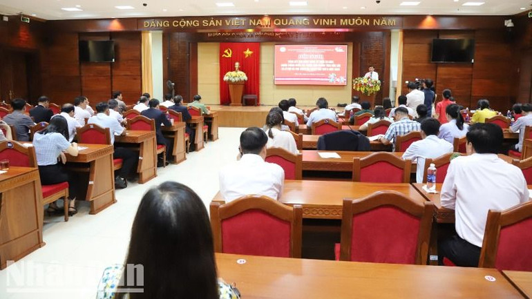 Quang cảnh hội nghị tổng kết các hoạt động kỷ niệm 50 năm Chiến thắng Buôn Ma Thuột, giải phóng tỉnh Đắk Lắk và Lễ hội Cà-phê Buôn Ma Thuột lần thứ 9 năm 2025.