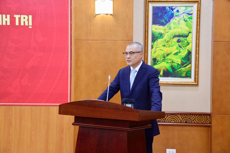 Đồng chí Phạm Đại Dương phát biểu nhận nhiệm vụ. Đồng chí Phạm Đại Dương phát biểu nhận nhiệm vụ.