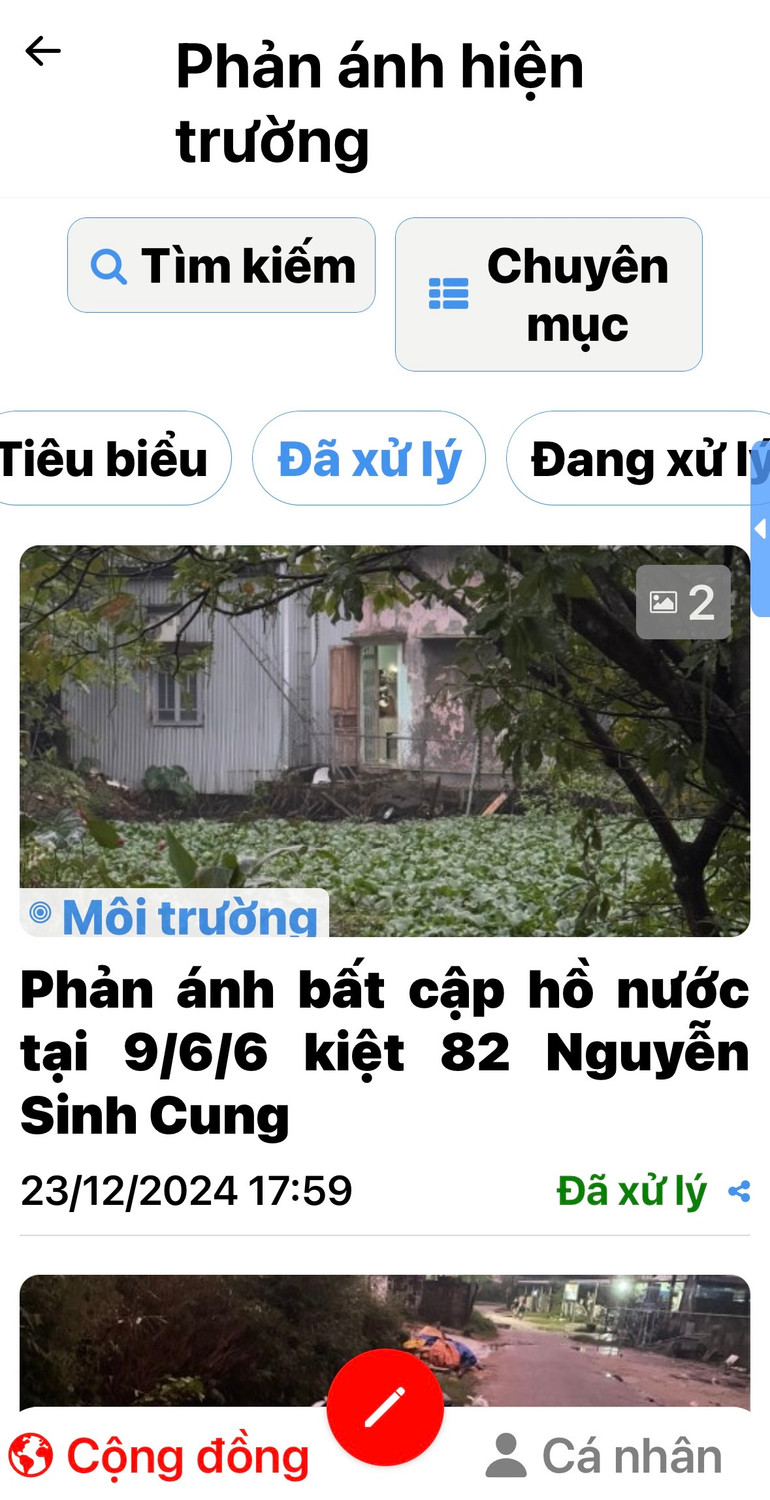Dịch vụ Phản ánh hiện trường là một trong những tiện ích có nhiều tương tác qua lại giữa người dân và các cơ quan chức năng trên Huế S…