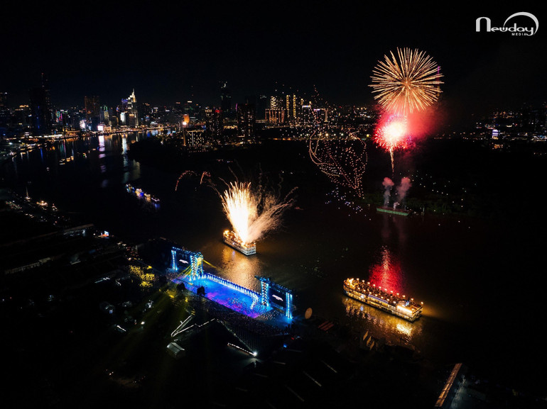 Vẻ đẹp lung linh kỳ ảo của dòng sông Sài Gòn được thể hiện trong chương trình