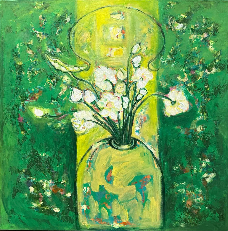 Tĩnh vật hoa - Tranh Phan Minh Châu