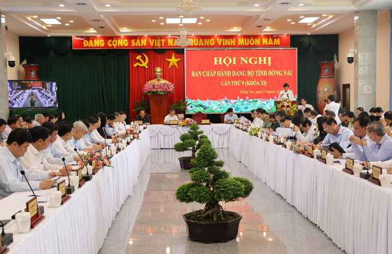 Quang cảnh Hội nghị lần thứ 9, Ban Chấp hành Đảng bộ tỉnh Đồng Nai khóa XI. Quang cảnh Hội nghị lần thứ 9, Ban Chấp hành Đảng bộ tỉnh Đồng Nai khóa XI.