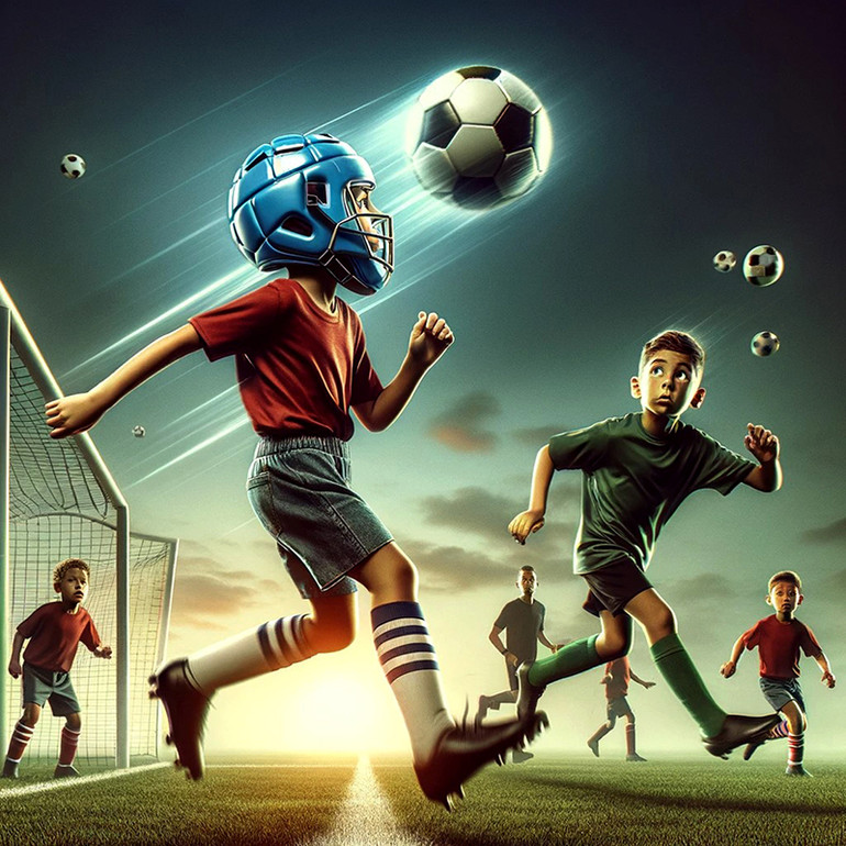 Nên chăng có những biện pháp bảo vệ đầu khi đá bóng?