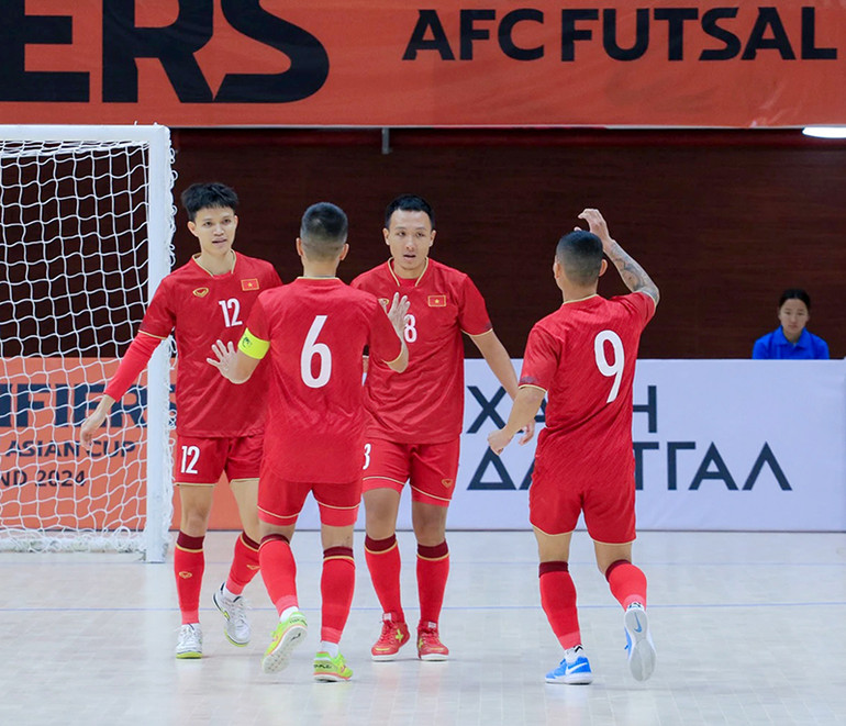 Tuyển futsal Việt Nam đang nỗ lực để có lần thứ 3 tham dự World Cup. (Ảnh: VFF) Tuyển futsal Việt Nam đang nỗ lực để có lần thứ 3 tham dự World Cup. (Ảnh: VFF)