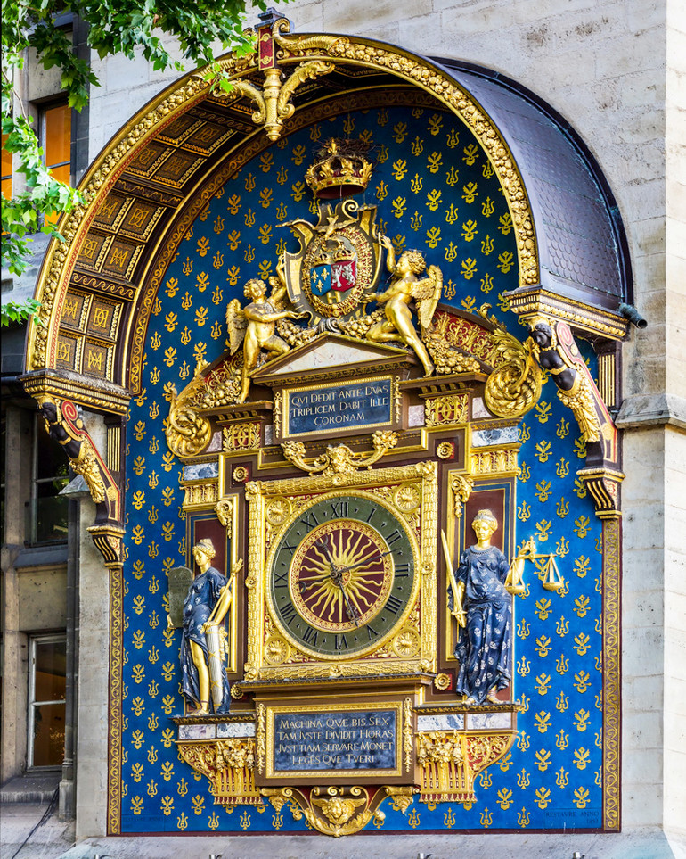 Đồng hồ Conciergerie lâu đời tại Paris. (Ảnh: LT)