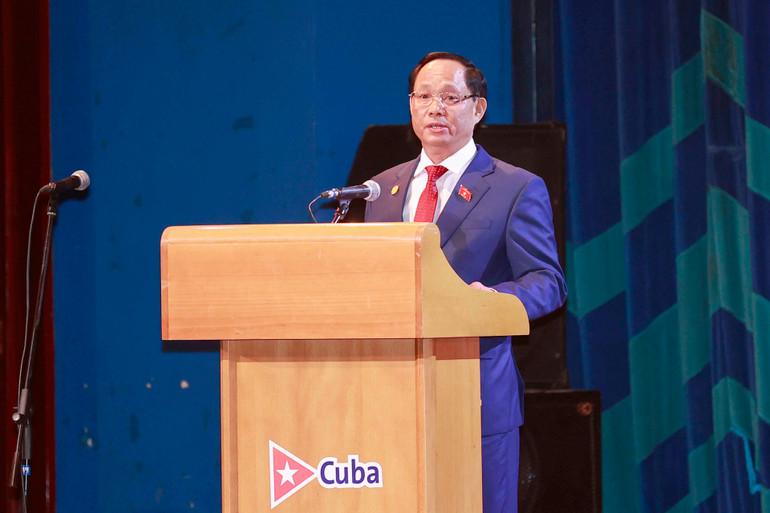 Phó Chủ tịch Quốc hội Trần Quang Phương phát biểu tại lễ kỷ niệm. (Ảnh: TTXVN) Phó Chủ tịch Quốc hội Trần Quang Phương phát biểu tại lễ kỷ niệm. (Ảnh: TTXVN)