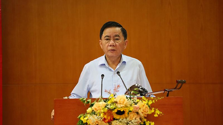 Đồng chí Trần Cẩm Tú phát biểu chỉ đạo tại hội nghị.