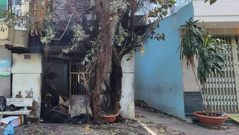 Hiện trường vụ cháy. Hiện trường vụ cháy.