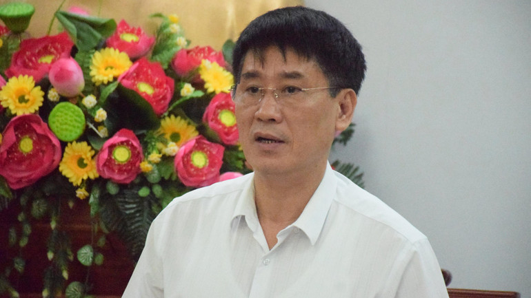 Đồng chí Lê Sỹ Bảy, Phó Tổng Thanh tra Chính phủ phát biểu tại buổi làm việc.