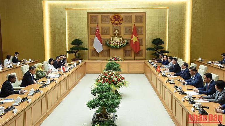 Quang cảnh buổi tiếp.