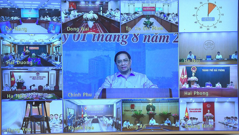 Hội nghị được truyền trực tuyến tới các điểm cầu Ủy ban nhân dân 19 tỉnh, thành phố trực thuộc Trung ương.