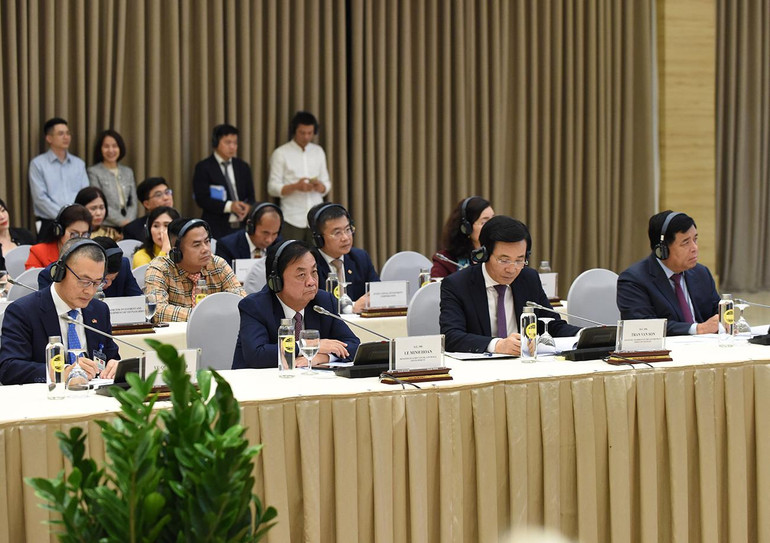 Đại diện các bộ, ban ngành của Chính phủ Việt Nam tham dự hội nghị.