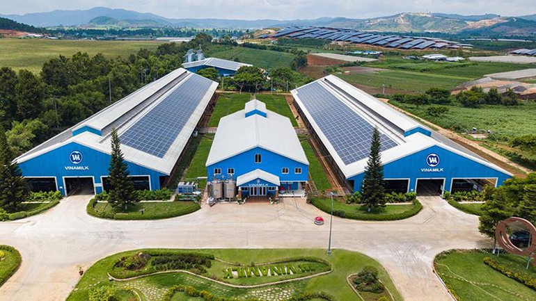 Hệ thống năng lượng mặt trời được lắp đặt giúp tiết kiệm điện năng hiệu quả.