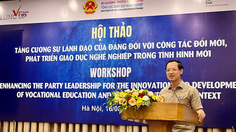 Tổng Cục trưởng Trương Anh Dũng phát biểu tại hội thảo.